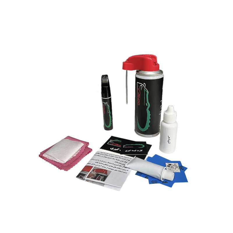 پک اسپری و قلم خشگیر بدنه خودرو گاندو کد رنگ 719M مشکی