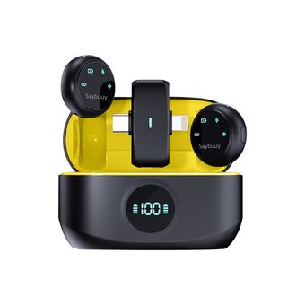 ست میکروفن بی سیم سی بای مدل Mic1 با درگاه اتصال Type-C و لایتنینگ