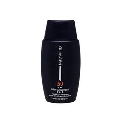 کرم ضد آفتاب بدون رنگ ژیناژن SPF 50 مدل 3in1 ‌مناسب برای انواع پوست حجم 50 میلی‌لیتر