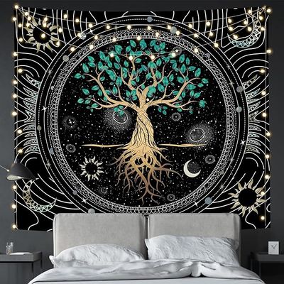 پوستر پارچه ای فیانی مدل بک دراپ درخت زندگی کد F134