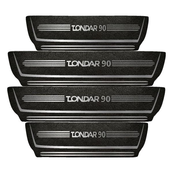 برچسب پارکابی خودرو مهدیار طرح چرم کد pka1041 مناسب برای تندر بسته 4 عددی*146