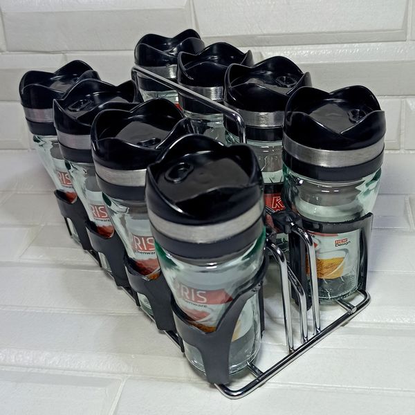 ست جا ادویه 9 پارچه کاپریس مدل فلورا کد GGB8