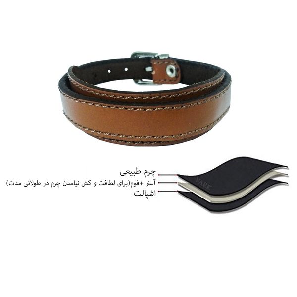 دستبند چرم وارک مدل رهام کد rb176
