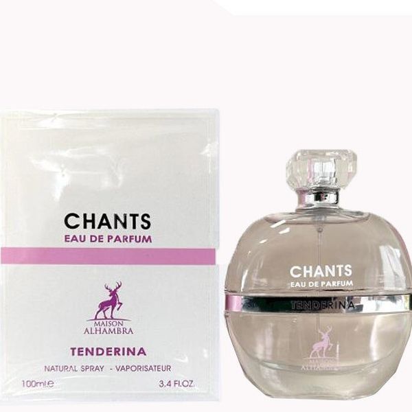 ادوپرفیوم زنانه الحمبرا مدل chants tenderina با رایحه شیرین و معتدل حجم 100 میلی لیتر