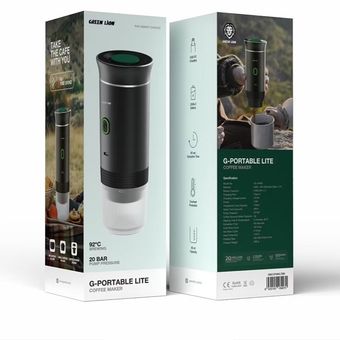 اسپرسو ساز پرتابل مسافرتی گرین لاین مدل Green Lion Coffee Maker Lite GNCOFMKLTBK