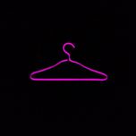 چراغ نئونی دیواری طرح گیره لباس*991