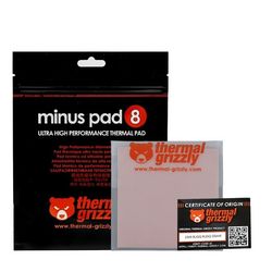 پد خمیر سیلیکون ترمال گریزلی مدل minus pad 8 سایز 100x100 ضخامت 1.5 میلی متر