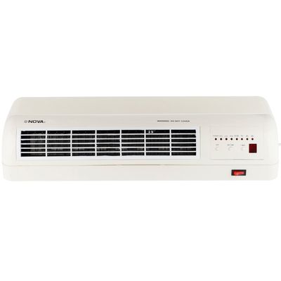 فن هیتر برقی نوا مدل NH-1256WH | بخاری دیواری و رومیزی 2000 وات با ریموت کنترل