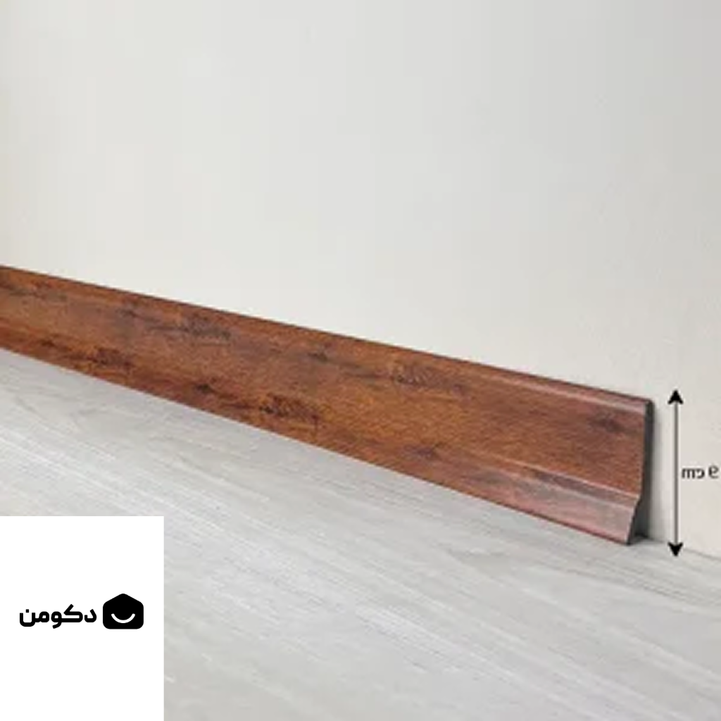 قرنیز | پی وی سی | 9سانت | قرنیز قهو های رگه دار