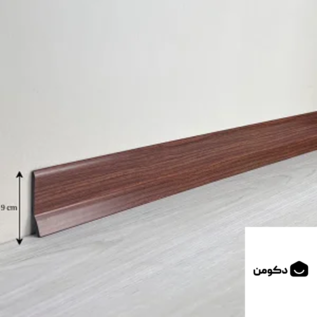 قرنیز | پی وی سی | 9سانت | قرنیز قهوه ای 2