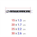 برچسب برش خورده مدل Answer Racing کد 0090