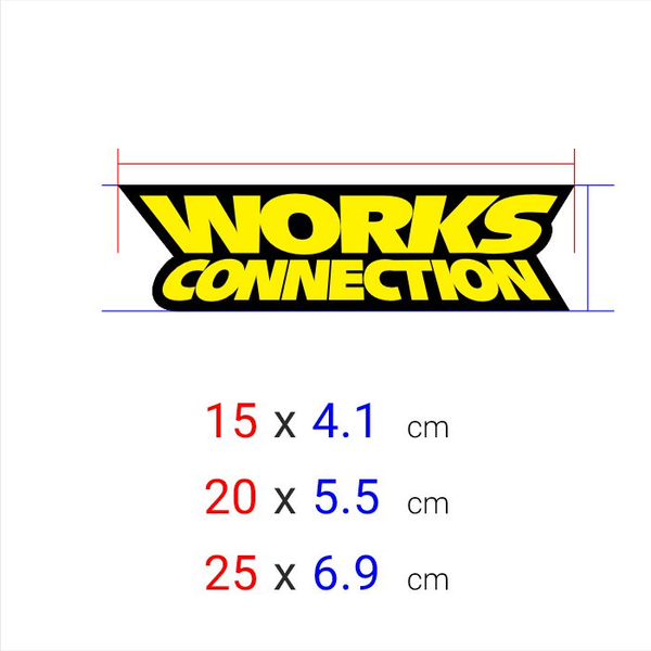 برچسب چاپی برش خورده مدل works کد 0077