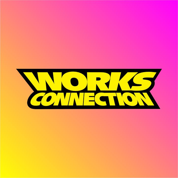 برچسب چاپی برش خورده مدل works کد 0077