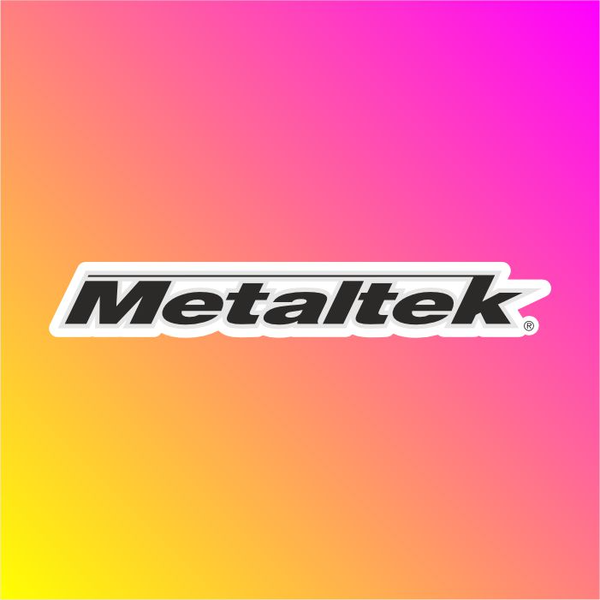 برچسب چاپی برش خورده مدل metaltek کد 0075