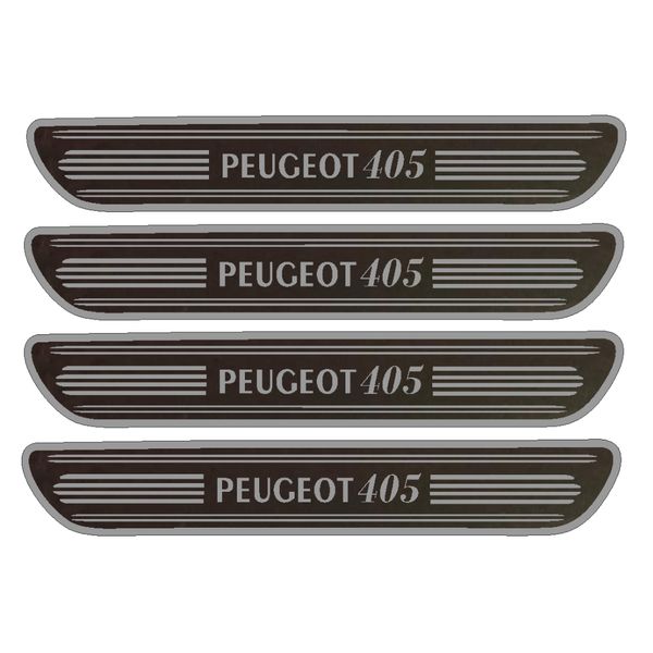 برچسب بدنه خودرو مهدیار مدل کربن کد sp119 مناسب برای پژو 405 بسته 4 عددی *278