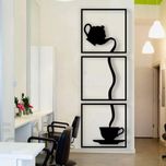 دیوارکوب مدل چوبی چای و فنجان کد T72-1