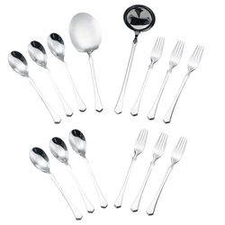 سرویس قاشق و چنگال 14 پارچه جی فی نی مدل 58 لاکچری