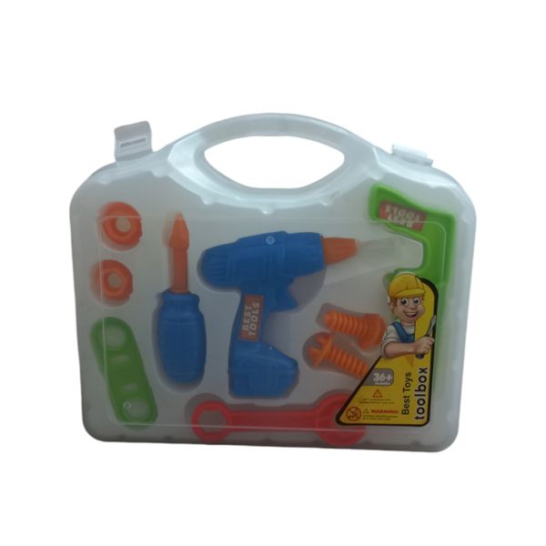 ست اسباب بازی ابزار مدل دو رو مجموعه 15 عددی