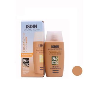 کرم ضد آفتاب رنگی ایزدین SPF50 مدل medium محافظ UVA ،UVB، مرطوب‌کننده، مناسب انواع پوست حجم 50 میلی‌لیتر