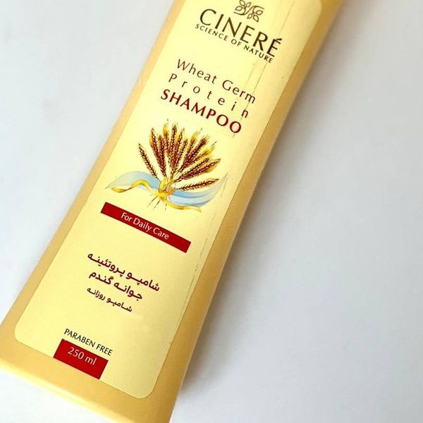 شامپو مو پروتئینه جوانه گندم سینره مدل Wheat Germ حجم 250 میلی‌لیتر