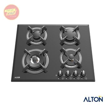 اجاق گاز توکار شیشه‌ای مشکی 4 شعله ایرانی G-403N آلتون ALTON
