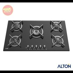اجاق گاز توکار شیشهای مشکی 5 شعله ایرانی G-526N آلتون ALTON