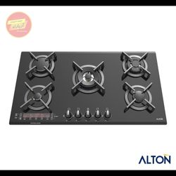 اجاق گاز توکار شیشهای مشکی 5 شعله ایرانی G-530DN آلتون ALTON