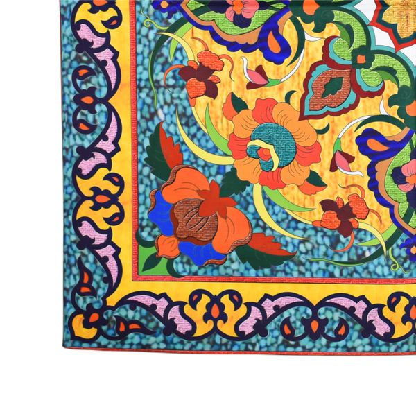 رومیزی مدل مخمل طرح کاشی کد 148