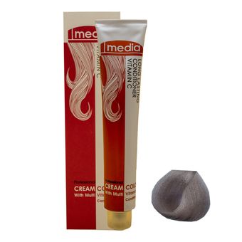 رنگ مو مدیا سری هایلایت شماره 90.02 حجم 100 میلی لیتر رنگ صدفی