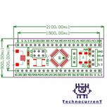 برد مینی آرم STM32F103C8T6 (Blue Pill) - میکروکنترلر ARM Cortex-M3