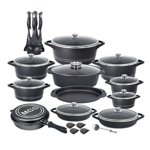 سرویس پخت و پز ام جی اس 33 پارچه طرح ایتالیاB کد 800186