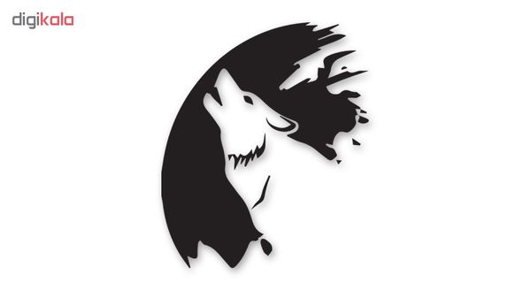 برچسب بدنه خودرو طرح Big Wolf
