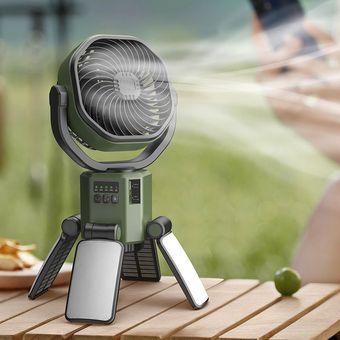 پنکه شارژی خورشیدی پرودو مدل Suncharge با پاوربانک