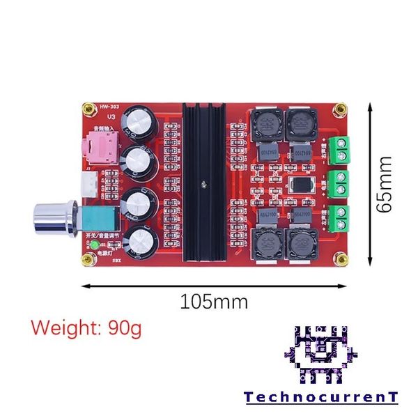ماژول آمپلی فایر 2X50W استریو مدل XH-M189 با تراشه TPA3116D2