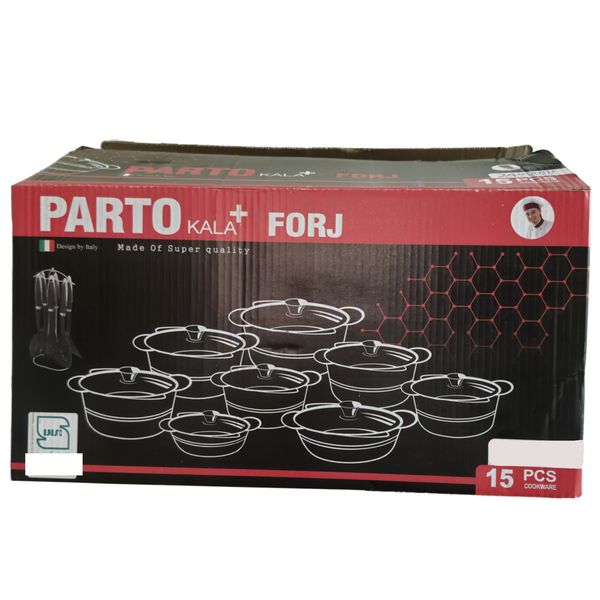 سرویس پخت و پز 15 پارچه پرتو کالا کد 1014