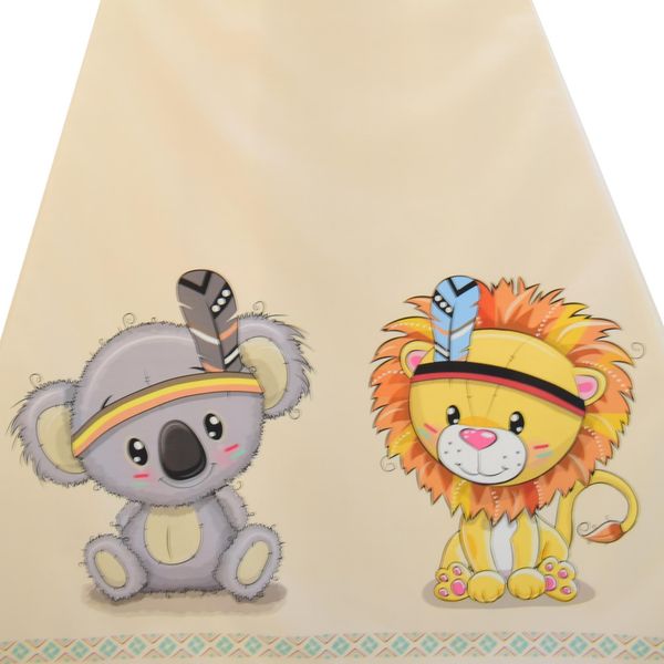 چادر بازی کودک مدل سرخپوستی طرح کودکان سرخپوست کد PT514