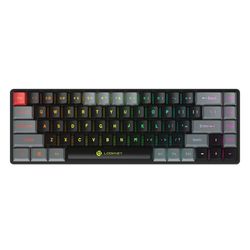 کیبورد گیمینگ بی سیم لاجی کی مدل K410B، سوییچ مکانیکال قرمز، Tenkeyless، نورپردازی RGB