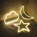 چراغ خواب مدل تابلو نئون فلکسی طرح ستاره
