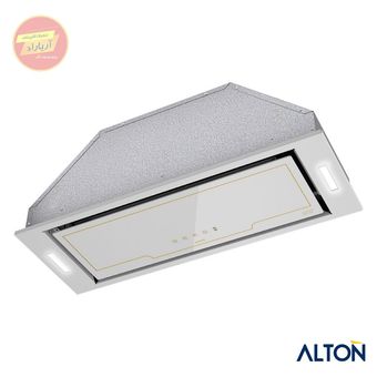 هود مخفی لمسی کلاسیک شیشه سفید 80 سانت مدل H840W آلتون ALTON