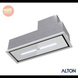 هود مخفی لمسی موتور فلزی شیشه سفید 80 سانت مدل H850W آلتون ALTON