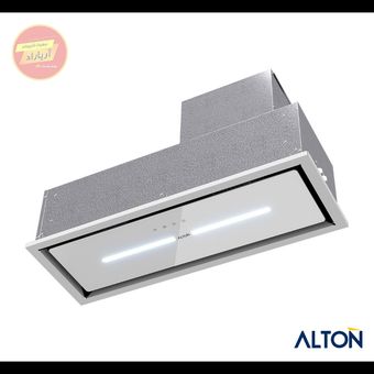 هود مخفی لمسی موتور فلزی شیشه سفید 80 سانت مدل H850W آلتون ALTON