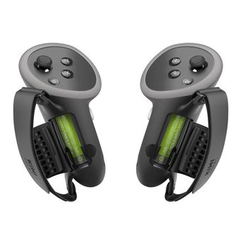 کاور محافظ دسته گریپ و بند کنترلر KIWI Design (مشکی) | مخصوص کنترلرهای Meta Quest 3 v 3s