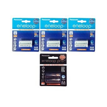 باتری قلمی و نیم قلمی قابل شارژ پاناسونیک مدل انلوپ و انلوپ پرو بسته 8 عددی*694