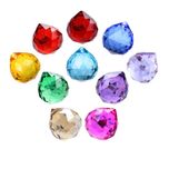 کریستال لوستر مدل گوی رنگی 30 بسته 10 عددی