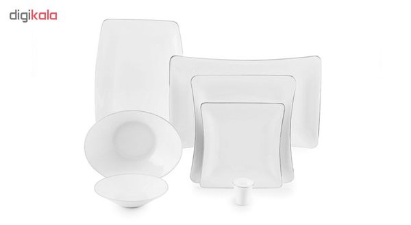 سرویس غذاخوری 97 پارچه چینی زرین سری وینچی الیسه مدل سمن درجه عالی