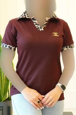 تیشرت یقه پلنگی 3093