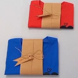 کراپ تیشرت قلبی پنبه ای