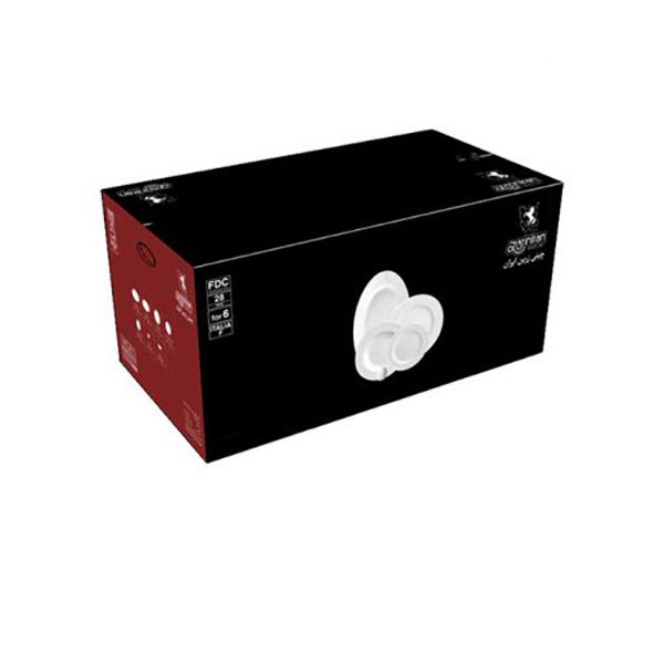 سرویس غذاخوری 28 پارچه چینی زرین ایران مدل اصفهان درجه عالی