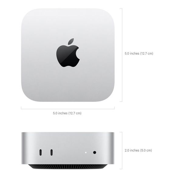 کامپیوتر کوچک اپل مدل Mac Mini MU9E3 2024 LLA-M4-16GB RAM-512GB SSD