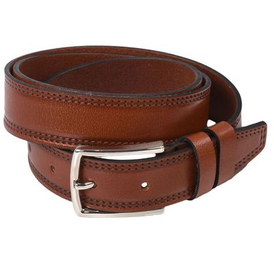 کمربند چرم طبیعی مردانه پارینه مدل BP6-1 4CM*752